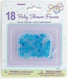 GEBOORTE / BABY Fopspeen Blauw 2,5cm 18st