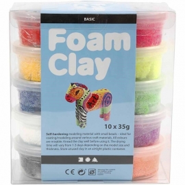 Foam Clay 10 kleuren (35 GRAM)