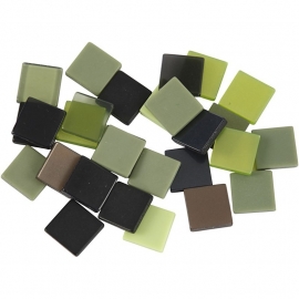 Mini mozaiek  Groen (10x10 mm)