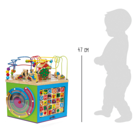 Small Foot - Houten Activiteitenkubus en Motoriekspiraal Expeditie