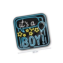 BABY Huldeschild Neon-It's a boy!