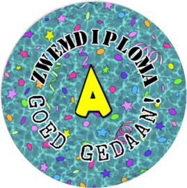 Button Zwemdiploma (A B C)