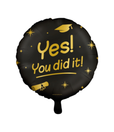 Classy party foil balloons - You did it