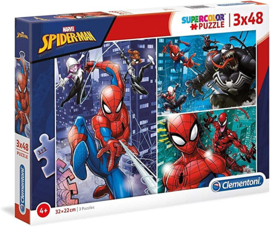 Puzzel Spider Man 3X48 Supercolor