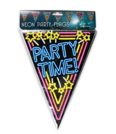 Vlaggenlijn Neon Party Time