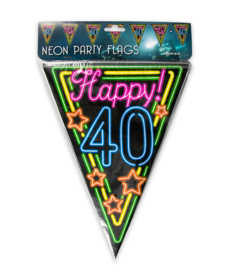 Vlaggenlijn Neon Happy 40