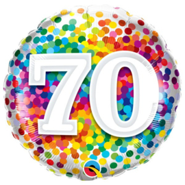 70 Jaar Regenboog Confetti