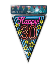 Vlaggenlijn Neon Happy 30