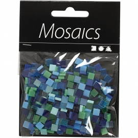 Mini mozaiek  Blauw/Groen (5x5 mm)