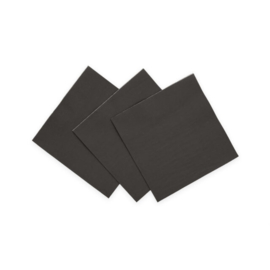 SERVETTEN 3-LAAGS 24X24CM FSC – ZWART