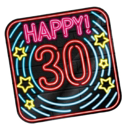 Deurbord / Huldeschild Neon 30 Jaar