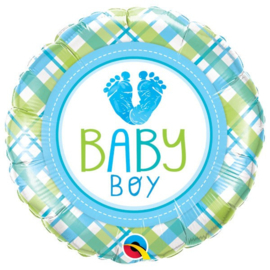 FOLIEBALLON: Baby Boy voetjes 