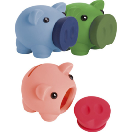 Spaarpot Varken PiggyBank (groen en roze)