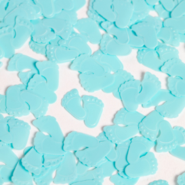 BABY  TAFELCONFETTI 14 GRAM – BLAUWE VOETJES