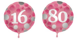 Folieballon Glossy PINK (16 T/M 80)