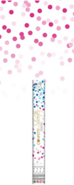 BABY GIRL Confetti Kanon Shooter Gender Reveal meisje Roze - 40cm