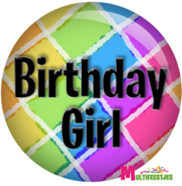 Button Birthday Girl
