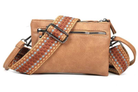 Schoudertasje / clutch Alkmaar Camel