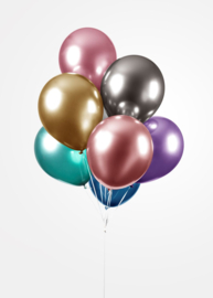 BALLONNEN 12″ mix chrome/reflex 