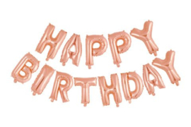 LETTERS  'HAPPY BIRTHDAY' ROSE GOLD