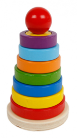 Stapeltoren junior hout 16 cm 16-delig