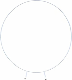 Ronde witte ballonnenstandaard 200 cm