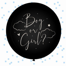 GENDERREVEAL Ballon blauw Baby (Ø61cm)