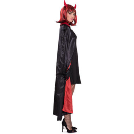 Vampier Cape Halloween - Rood-Zwart omkeerbaar