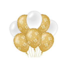 Balloons Gold/white - 18