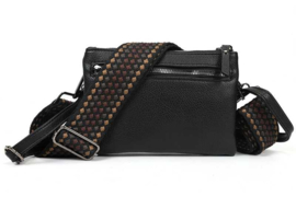 Schoudertasje / clutch Alkmaar zwart