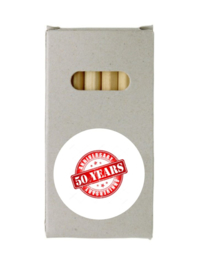 PREMIUM: POTLODEN (6 stuks) KLEUR (Onbedrukt)