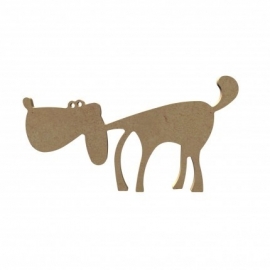 Hond cartoon 15 cm