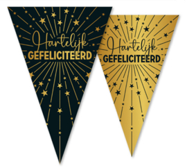 VLAGGENLIJN 'HARTELIJK GEFELICITEERD' Golden Celebrations