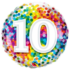 10 Jaar Regenboog Confetti