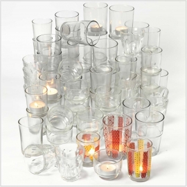 Glas / Waxinelichthouder (72 stuks)