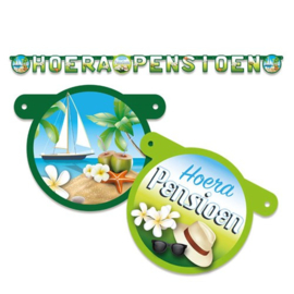 Letterslinger ’Hoera pensioen’ (170cm)