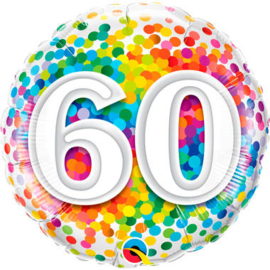 60 Jaar Regenboog Confetti