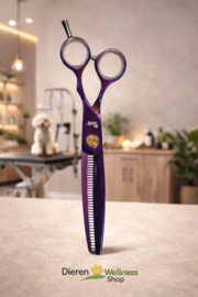 - OKDV - Titanium Serie - Enkelzijdige Effileerschaar - 19 cm. / 7.5  -