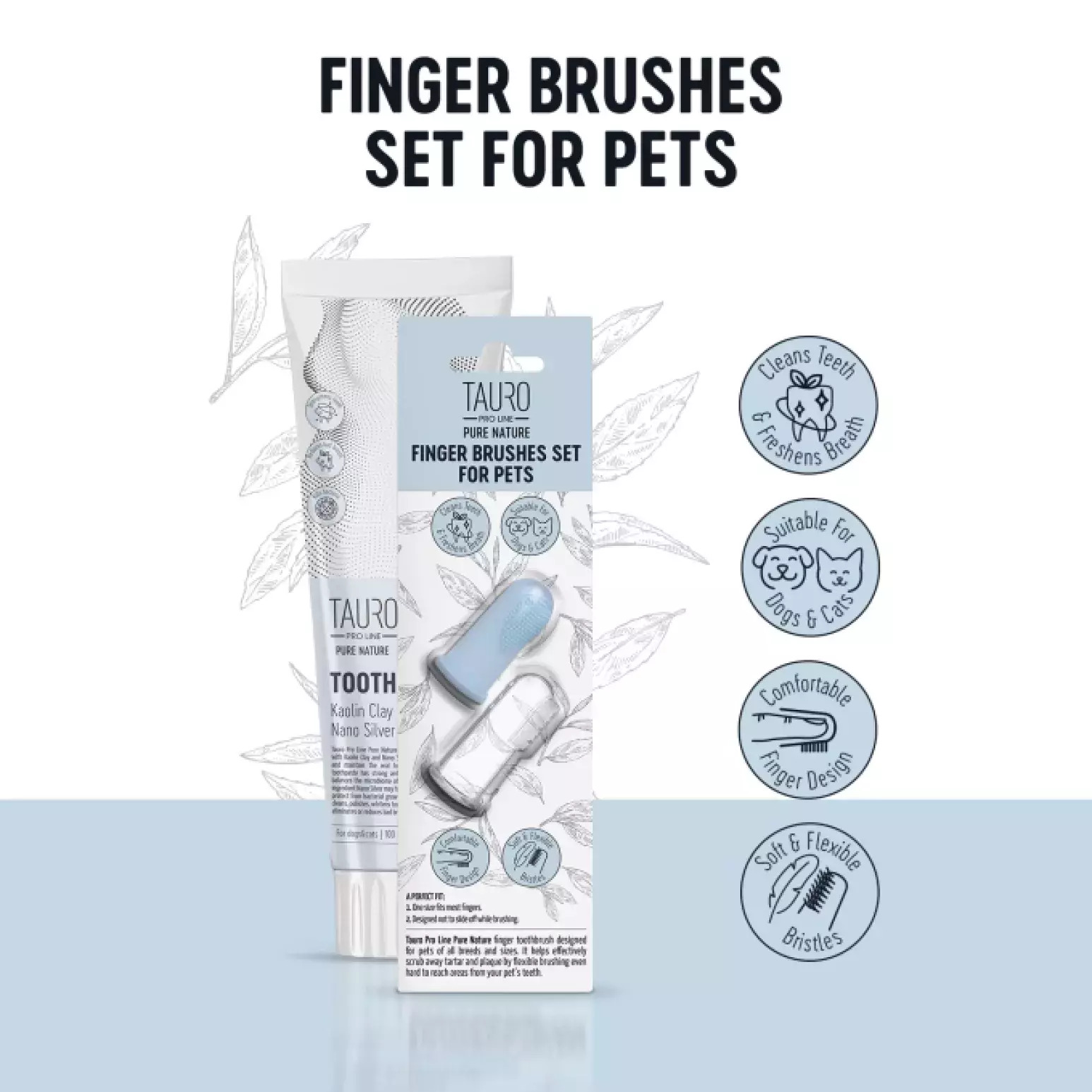 - TAURO Pro Line - Set Vingertandenborstels -