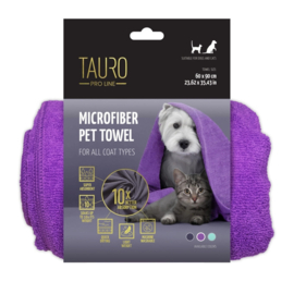 - TAURO - Microfiber Handdoek - Paars -