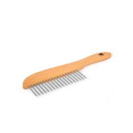 - Platte Houten ontklit/ontwol Kam -