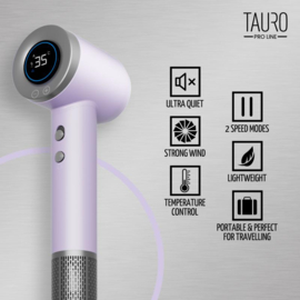 - TAURO Pro Line - Handdroger  met ION Technology - Pink -