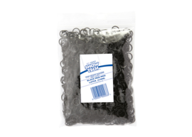 - Top Knot Elastiekjes Zwart - 1000 Stuks -