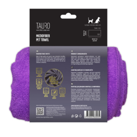 - TAURO - Microfiber Handdoek - Paars -