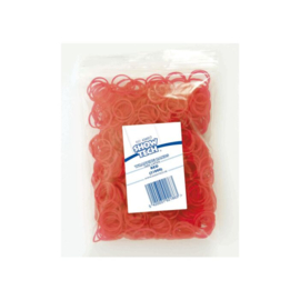 - Top Knot Elastiekjes - Rood - 1000 stuks -