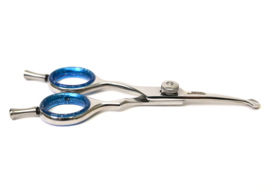 - Gebogen Schaar met afgeronde punt en stelschroef - 12 cm./ 5' -