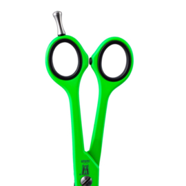 - Roseline Shock Green Enkelzijdige Effileerschaar 6.5 ' / 16.50 cm. -