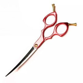 - Shark Warrior - Sterk Gebogen Schaar 16 cm. / 6.5' - Rood -