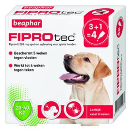 Beaphar FiproTec Dog 20-40kg 3+1