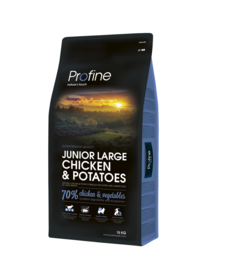 Profine Junior Large  Chicken & Potatoes 15 kg  Nu inclusief: Profine Snack